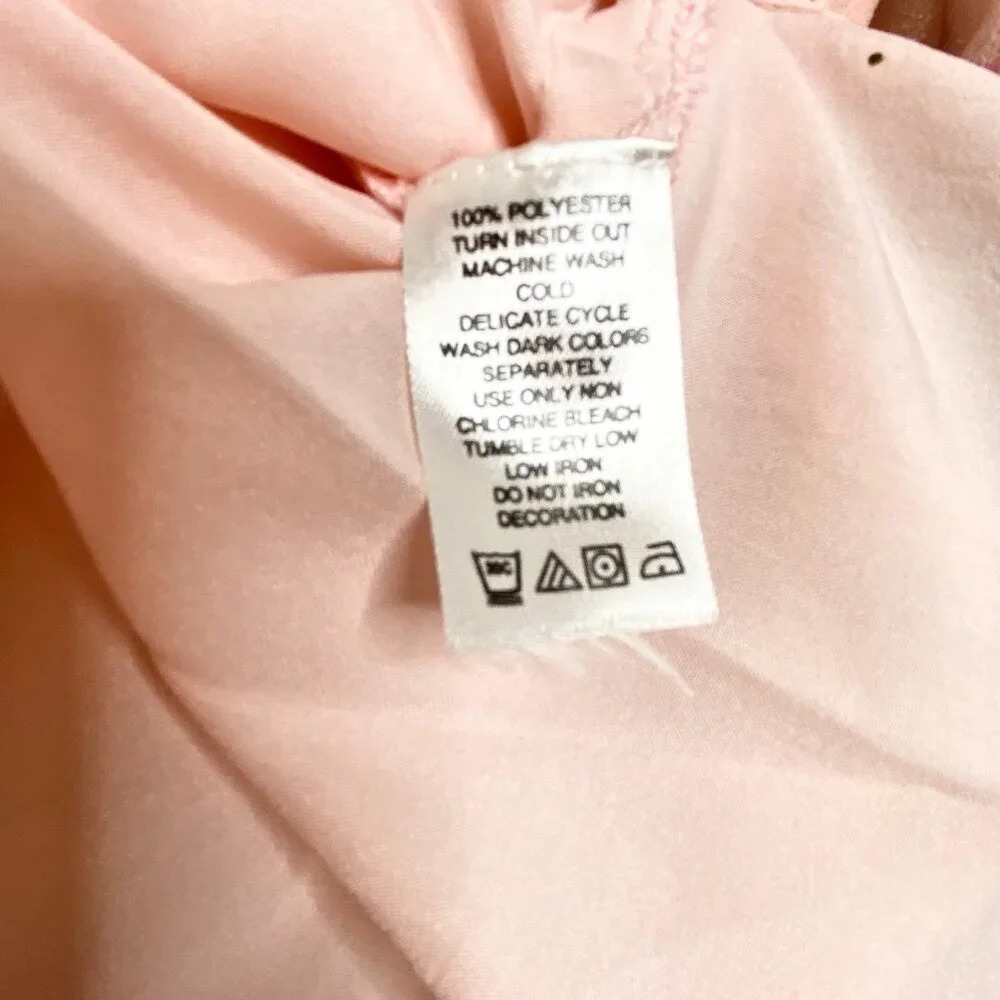 Women's Light Pink Embellished Tunic Top - Picture 11 of 13